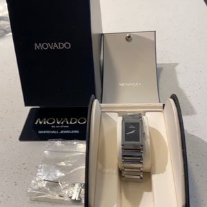 Authentic Movado stainless steel woman’s watch.